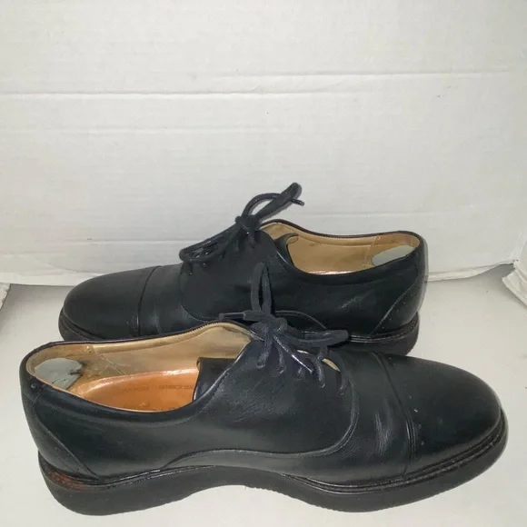 NEW SAMUEL HUBBARD Classic Black Round Toe Leather Shoes Vibram bottom Sz 11.5 Samuel Hubbard Men main image 4